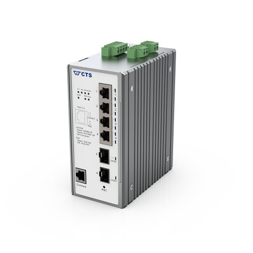 CTS IPS-3106-SE-PB 6 Port Managed Industrial PoE+ Switch with 2-Port SFP