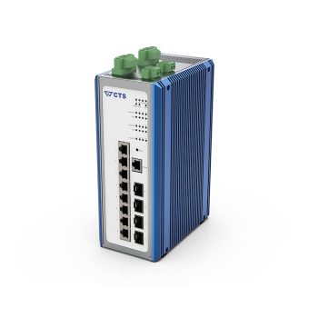   CTS IPS-3112-PoE++ 12-Port Managed Industrial 60W PoE++ Switch with 4-Port SFP