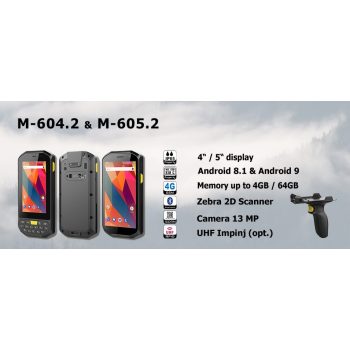 Ipari PDA, mobil, szkenner, UHF - M-604.2 és M-605.2