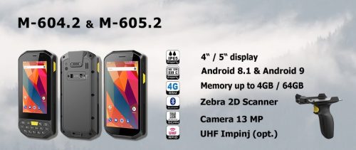 Ipari PDA, mobil, szkenner, UHF - M-604.2 és M-605.2